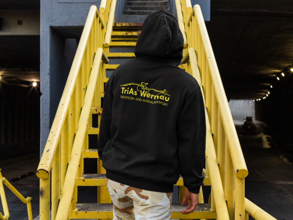 Hoody "OLYMPIA" schwarz/gelb unisex